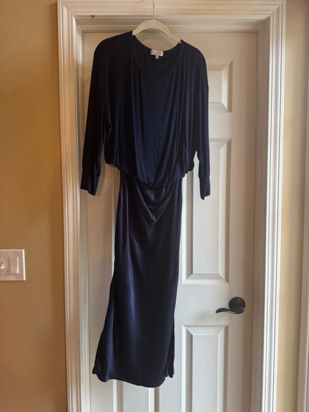 Michael Stars Navy Long Sleeve Maxi Dress